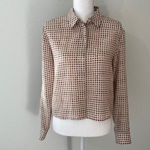 Madewell Broadway & Broome silk top size small like new